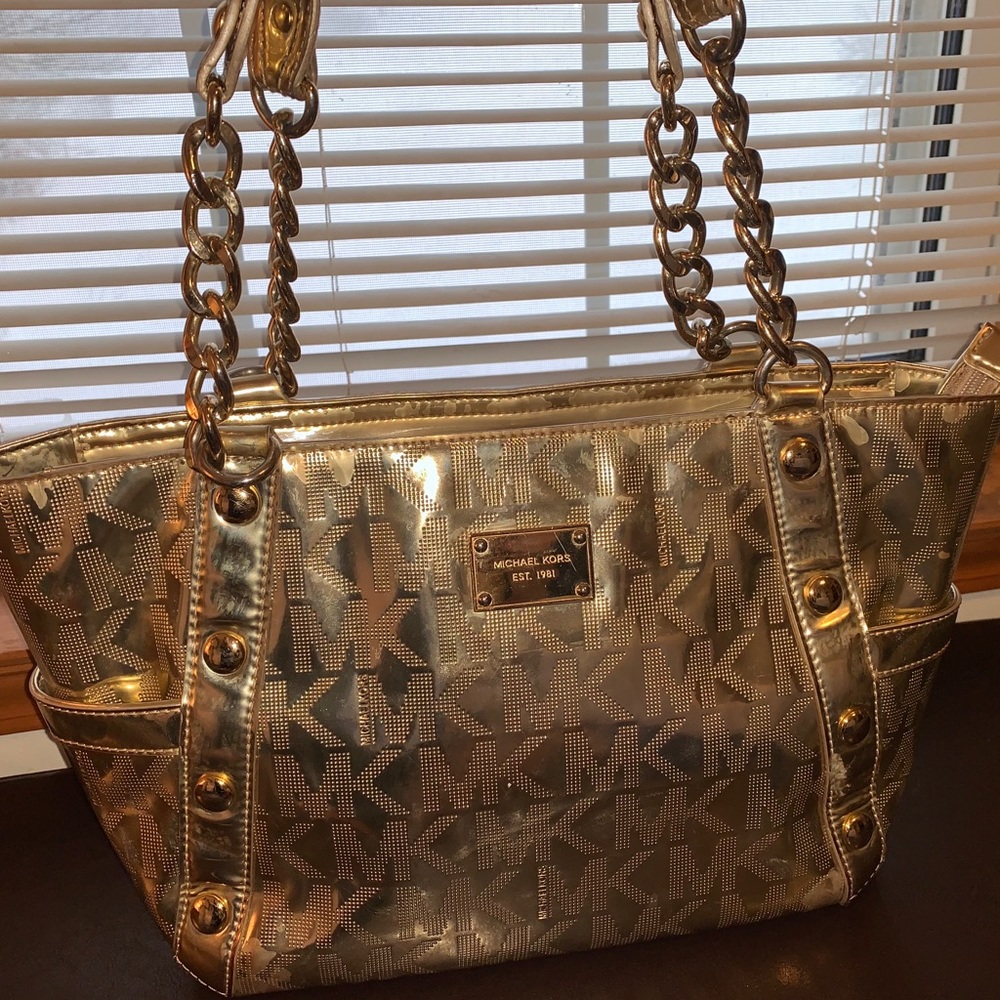 Gold Michael Kors Bag